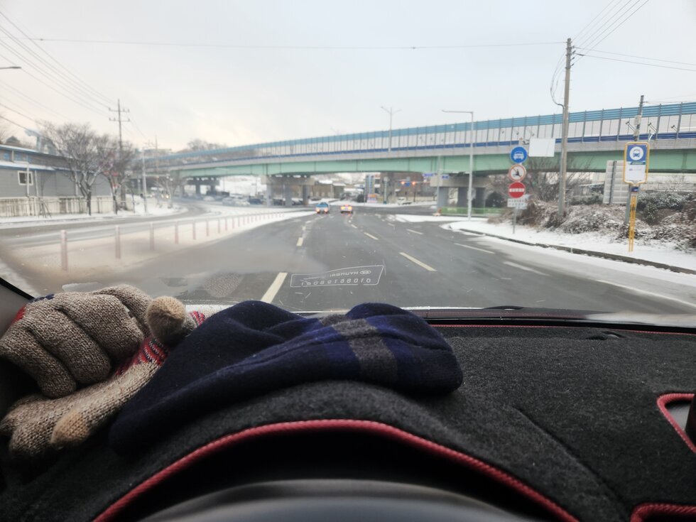 재설작업 된 도로상황(연산,북항)