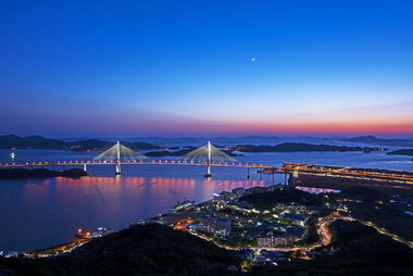 목포대교 일몰