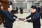 박홍률 목포시장 임용장 전달.